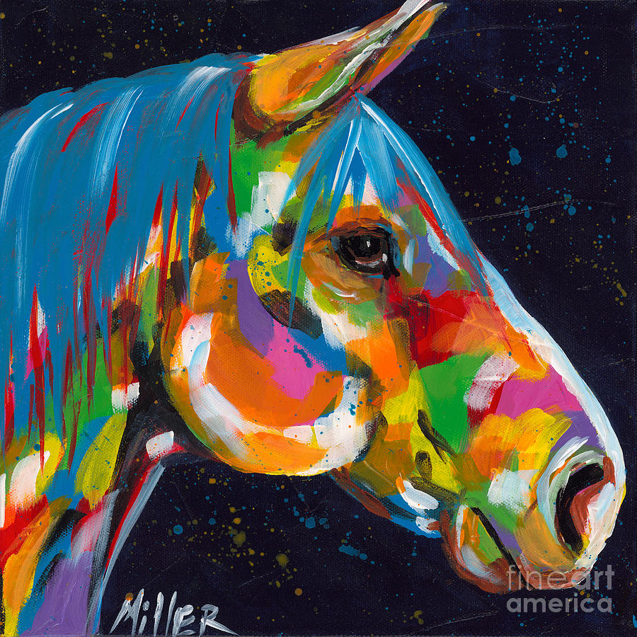 Peruvian Paso Horse Painting - Peruvian Profile by Tracy Miller