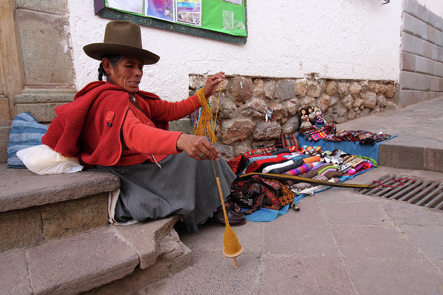 Peruvian Weaver Photograph by Aidan Moran