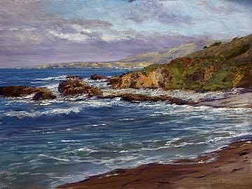 Pescadero Cove Painting by Donald Neff Pescadero Cove Painting by Donald Neff