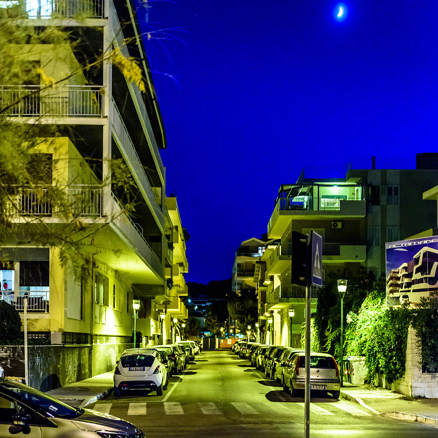 City Photograph - Pescara in the Moonlight by Randy Scherkenbach