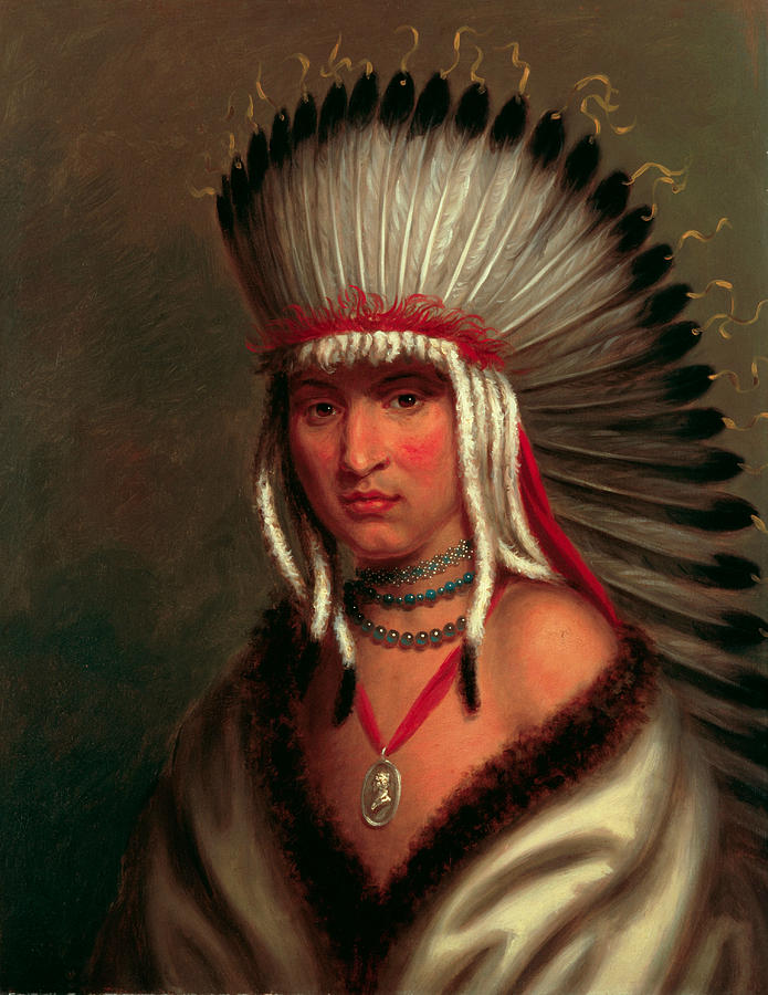 Petalesharro, Pawnee Painting by Charles Bird King