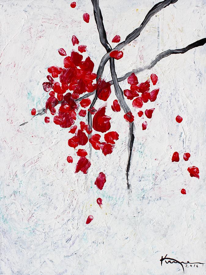 Petals Fall Softly Painting by Kume Bryant