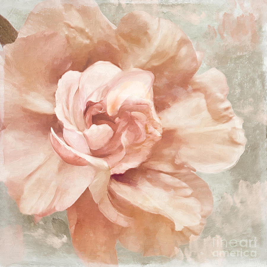 Painted Peony Painting - Petals Impasto I by Mindy Sommers