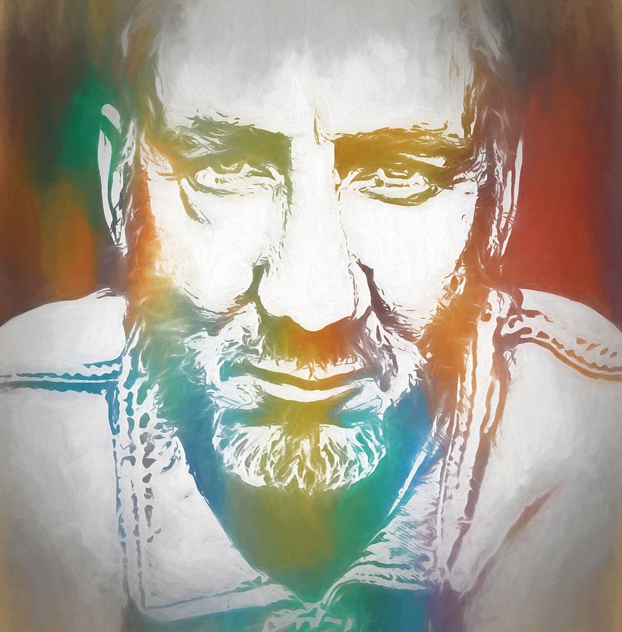 Pete Townshend Painting - Pete Townshend Color Tribute by Dan Sproul Pete Townshend Painting - Pete Townshend Color Tribute by Dan Sproul