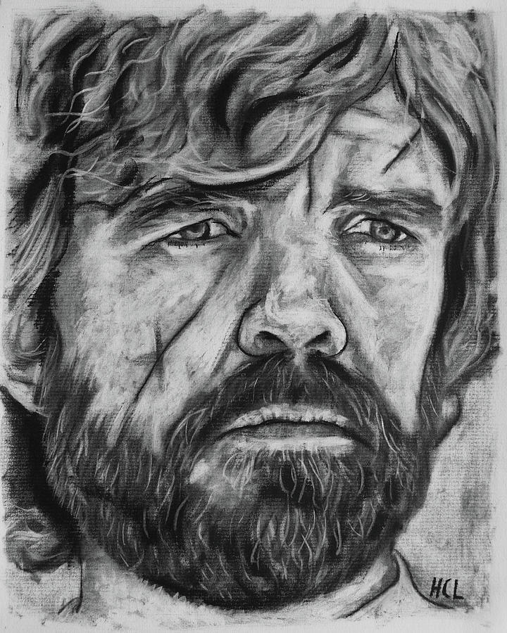 Portrait Drawing - Peter Dinklage as Tyrion Lannister by Harrison Larsen
