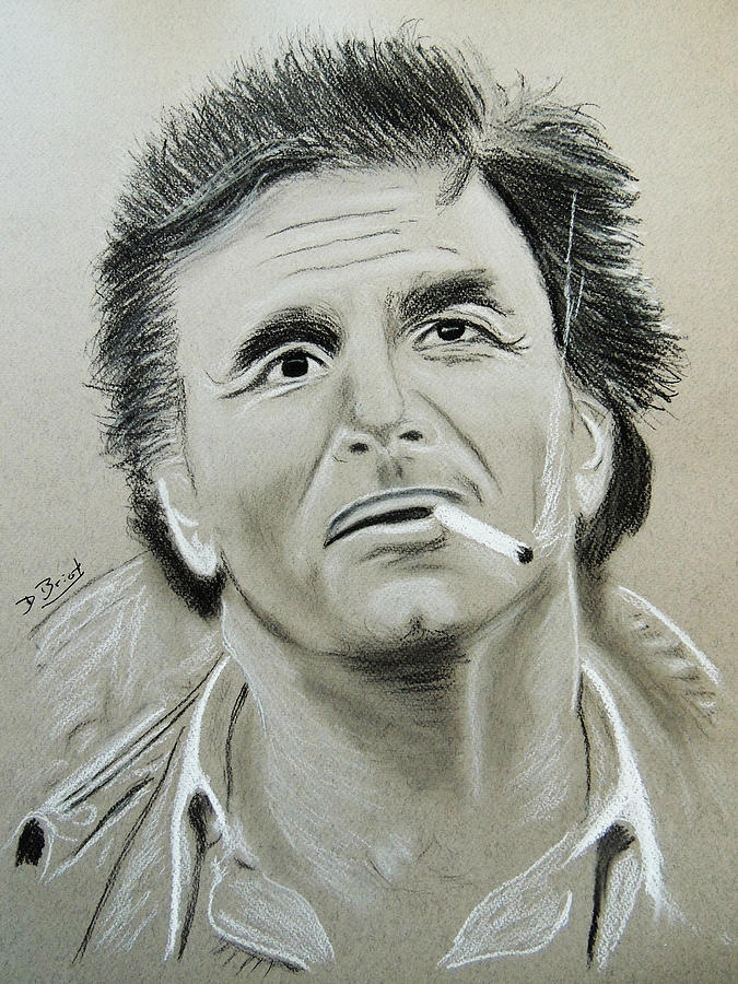 Peter Falk Drawing by David Briot Fine Art America