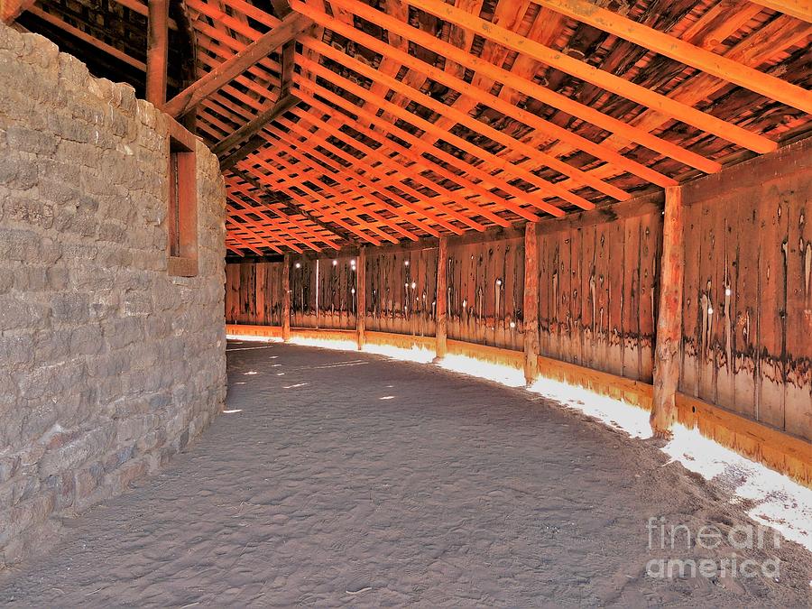 Peter French Round Barn Exercise Ring Photograph by Michele Penner