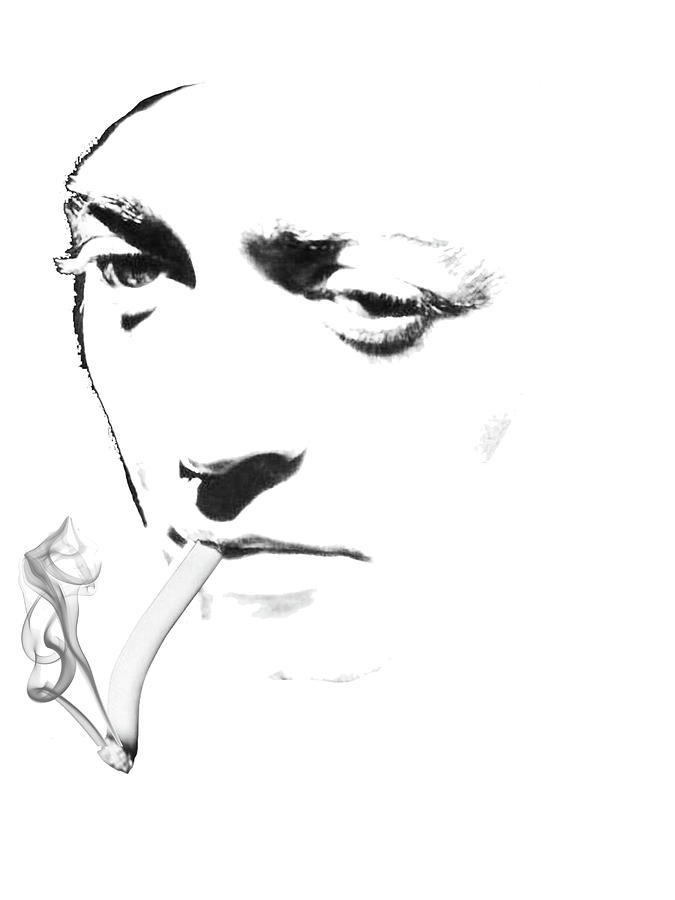 Black And White Digital Art - Peter Lorre 2 by Bruce IORIO