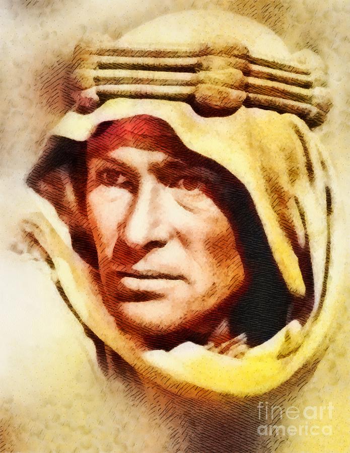 Peter Otoole As Lawrence Of Arabia Painting