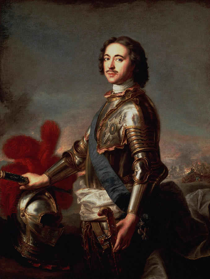 Peter the Great Portrait Painting by War Is Hell Store