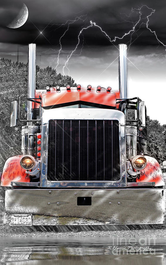 Peterbilt Front End Abstract Photograph by Randy Harris