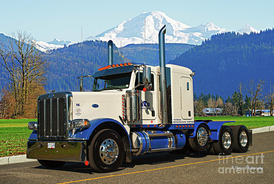 Peterbilt in front of Mt Baker Photograph by Randy Harris