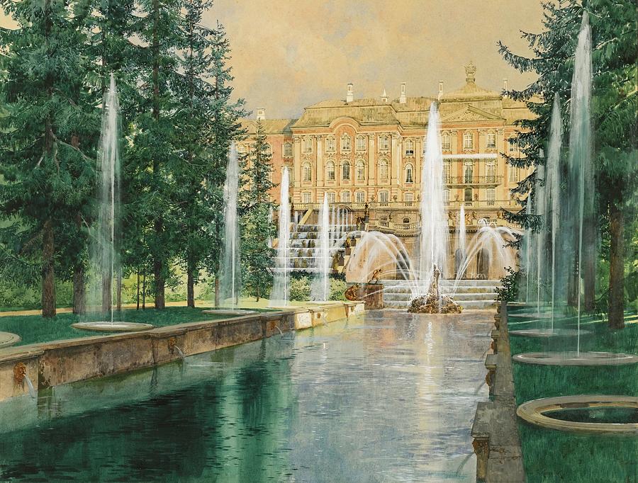 Peterhof Painting by MotionAge Designs - Fine Art America