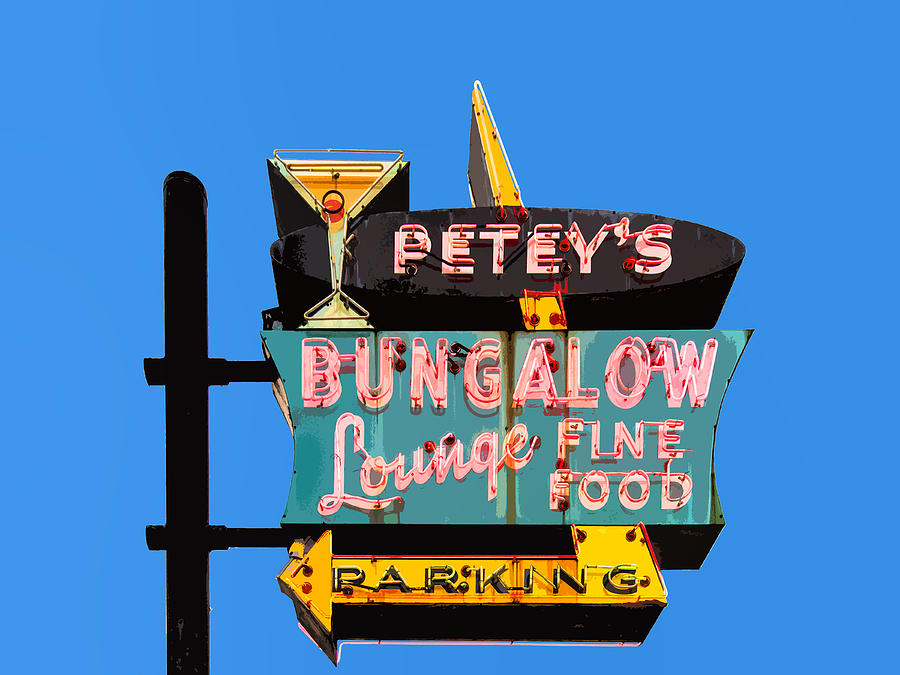 Peteys Bungalow Lounge Photograph by Dominic Piperata