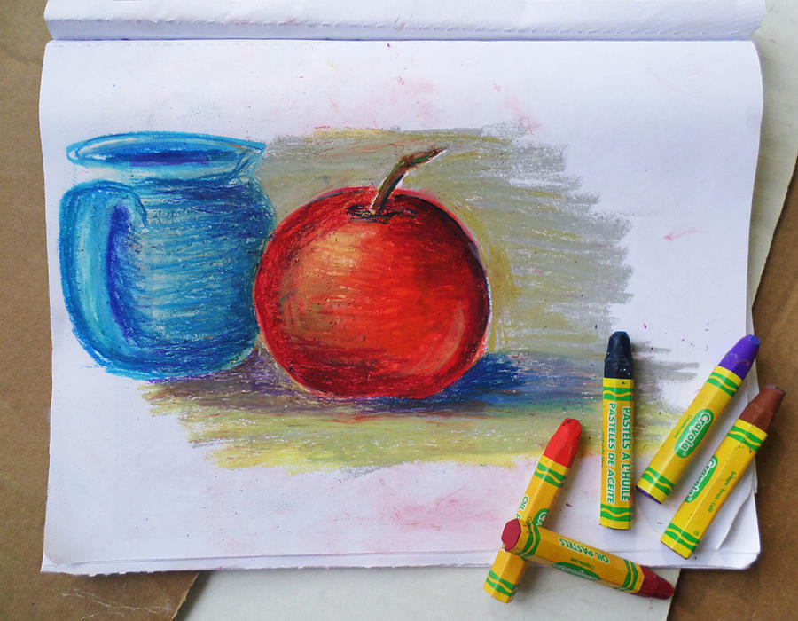Petit Exercice En Pastel Lhuile Drawing by Ginny Schmidt