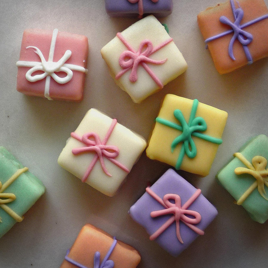 Petit Fours Scattered Photograph by Valerie Reeves