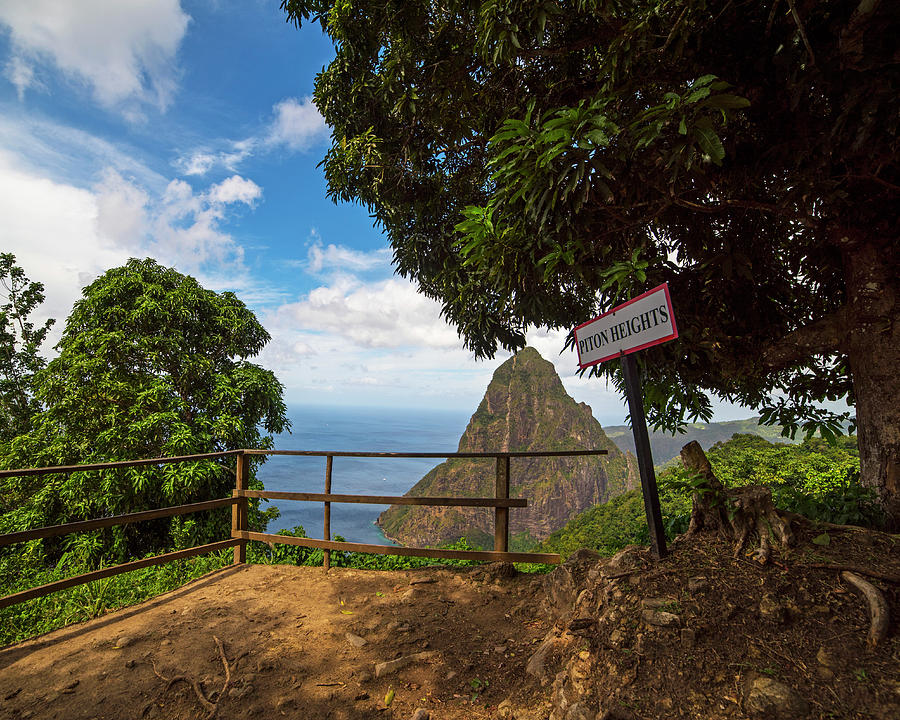 Nature Photograph - Petit Piton from the Tet Paul Nature Trail Saint Lucia by Toby McGuire