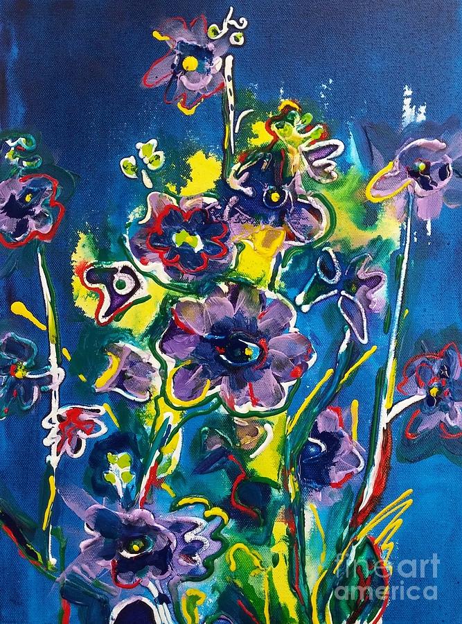 Petites Fleurs Painting by Catherine Gruetzke-Blais