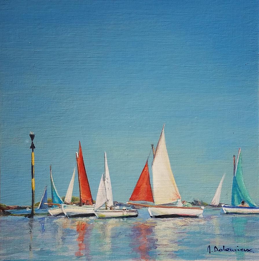 Petole a Chausey Painting by Muriel Dolemieux