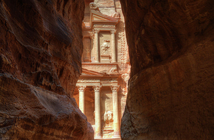Petra Treasury Revealed Photograph by Nigel Fletcher-Jones