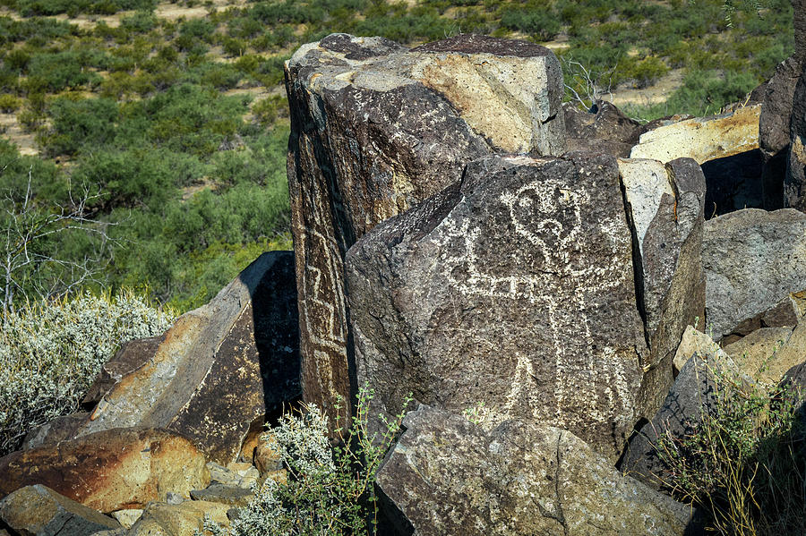 Desert Photograph - Petroglyph 10 by James Barber