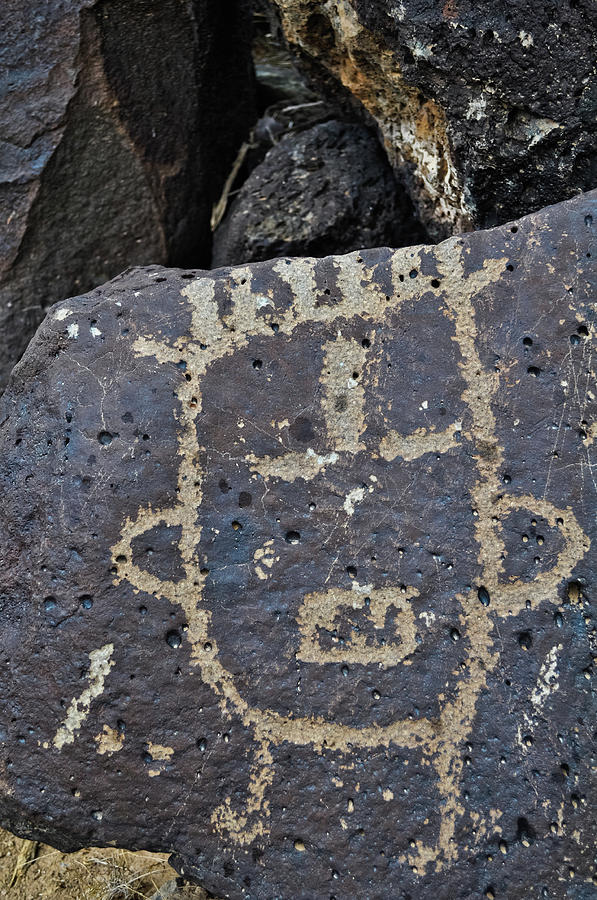 Petroglyph Canyon Face Photograph by Kyle Hanson