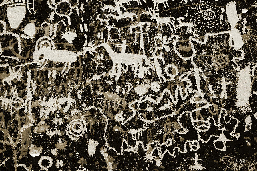 Animal Photograph - Petroglyph I WT by David Gordon