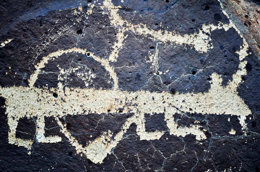Petroglyph National Monument Art Landscape Photograph by Kyle Hanson