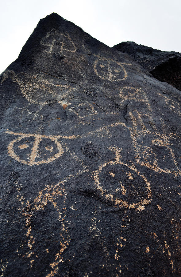 Petroglyph National Monument Portrait Photograph by Kyle Hanson