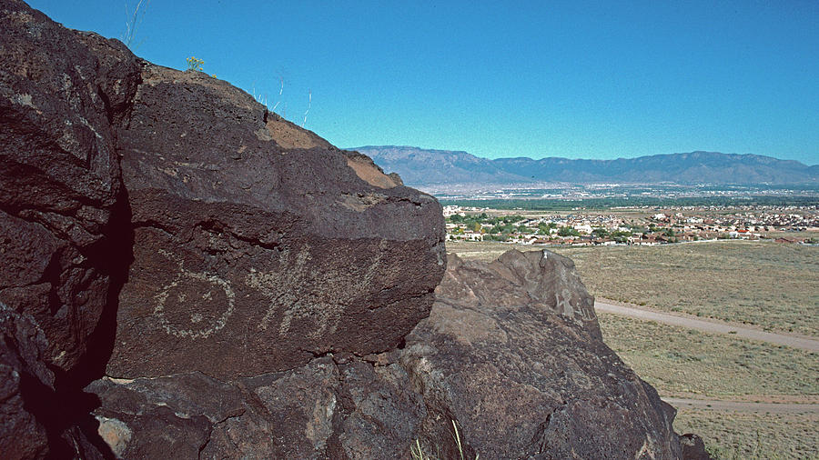 Petroglyphs Overlooking Albuquerque Photograph by Ira Marcus