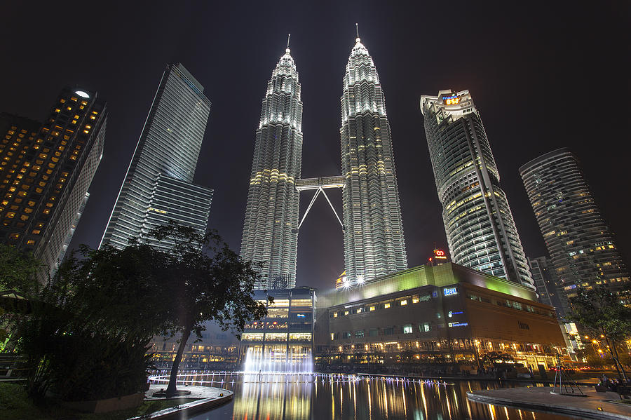 Petronas Twin Tower at Night. Photograph by Muslianshah Masrie - Fine ...