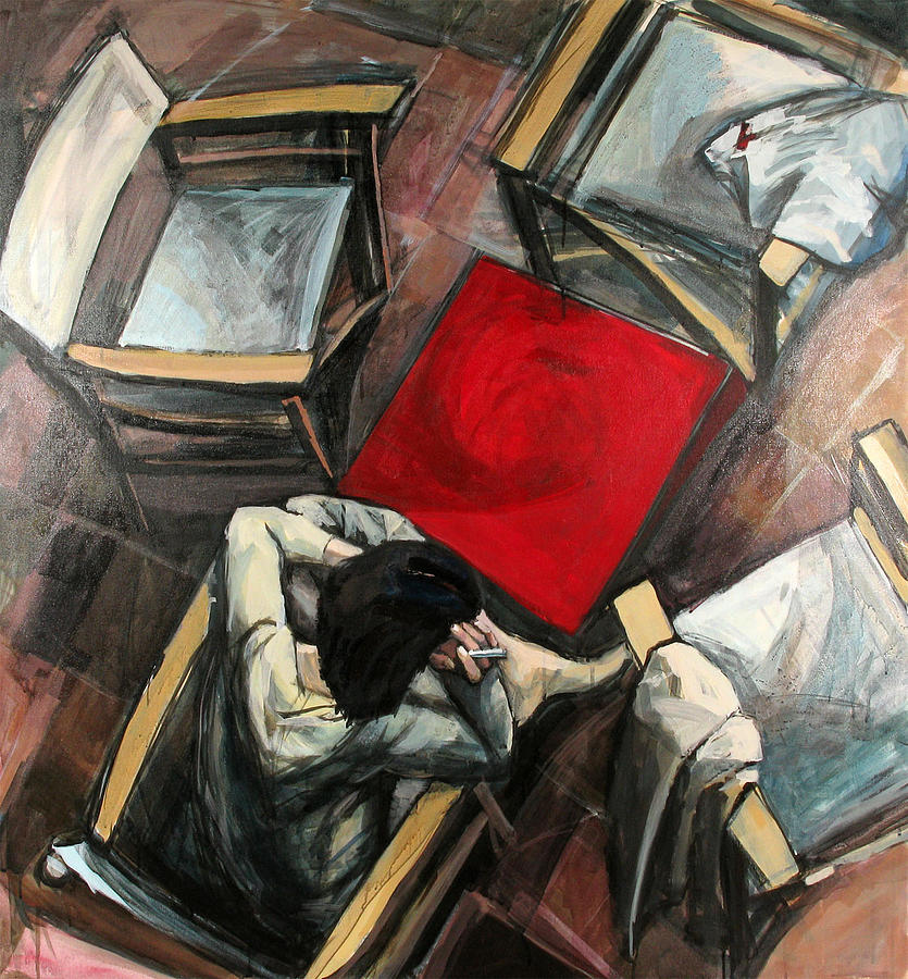 Composition Painting - Petrovaradin by Mima Stajkovic