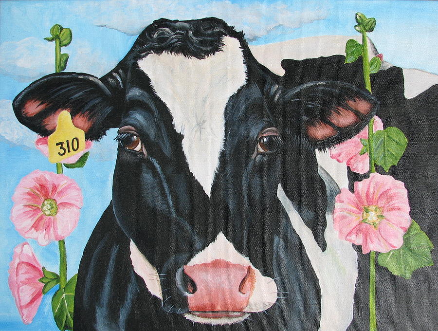 Petunia Painting by Laura Carey
