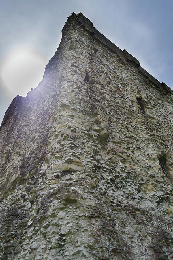 Peveril Castle Looking Up Photograph by Scott Lyons