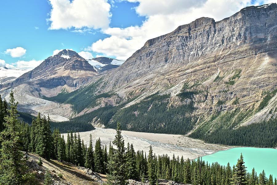 Banff National Park Photograph - Peyto Lake Alternate View by Frozen in Time Fine Art Photography