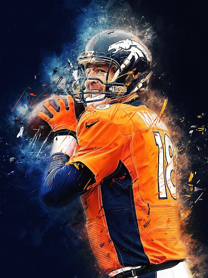 Peyton Manning Digital Art - Peyton Manning by Afterdarkness