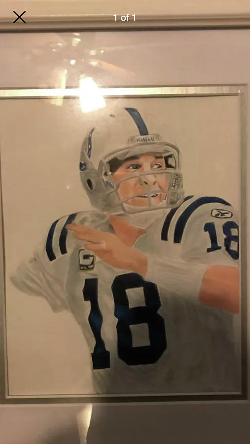 Peyton Manning Artwork Drawing by Jp Koster - Fine Art America