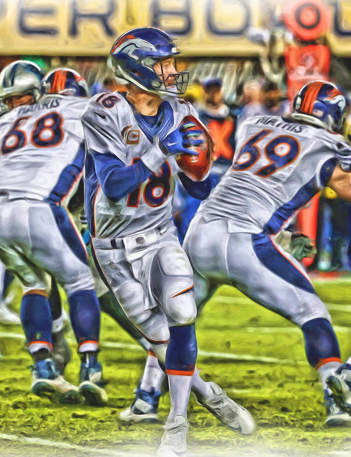 Peyton Manning Colts Poster by Joe Hamilton - Fine Art America