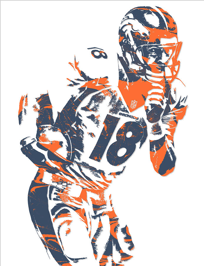 Wall Art Canvas Picture Print Peyton Manning Denver Broncos 5 3.2 