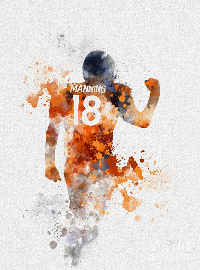 Peyton Manning Mixed Media by My Inspiration