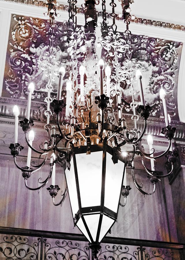Pfister Chandelier Photograph by Mary Pille