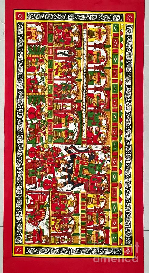 Phad Painting On Royal Procession I Painting by The Kaarigars | Fine ...