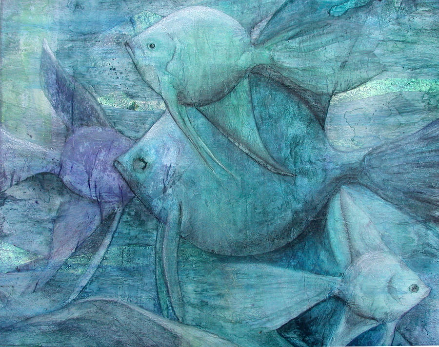 Phantom Fish Painting by Sandy Clift