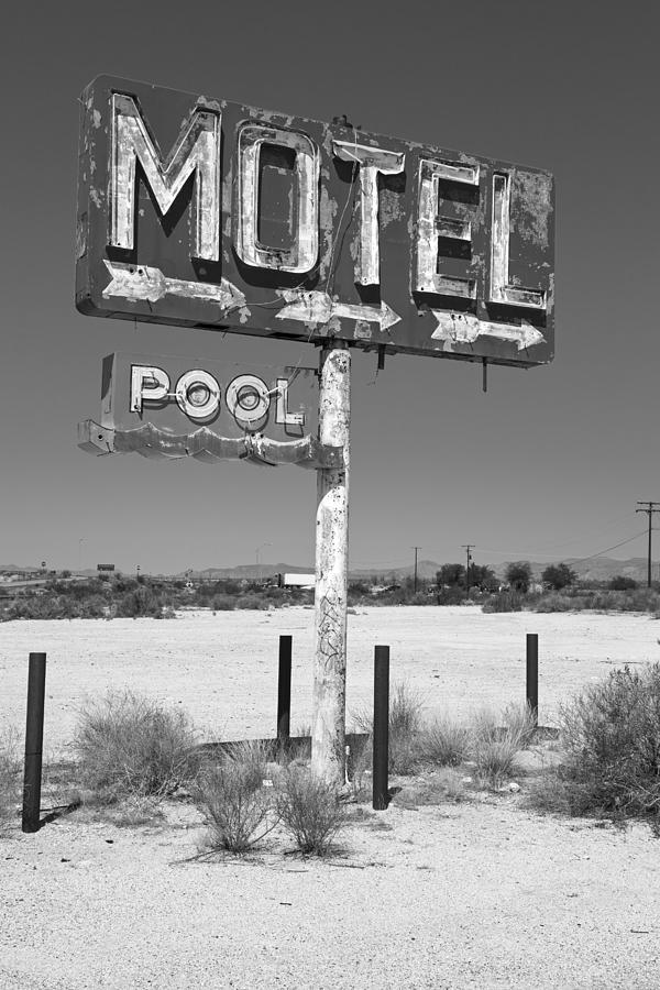 Phantom Motel And Pool In Yucca Photograph