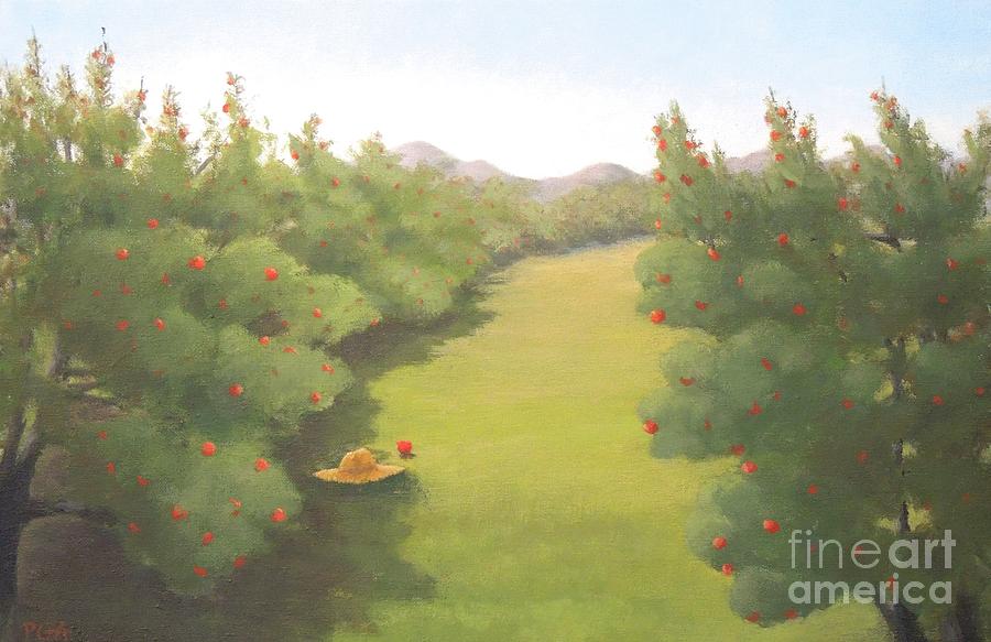 Apple Painting - Phantom of the Orchard by Phyllis Andrews