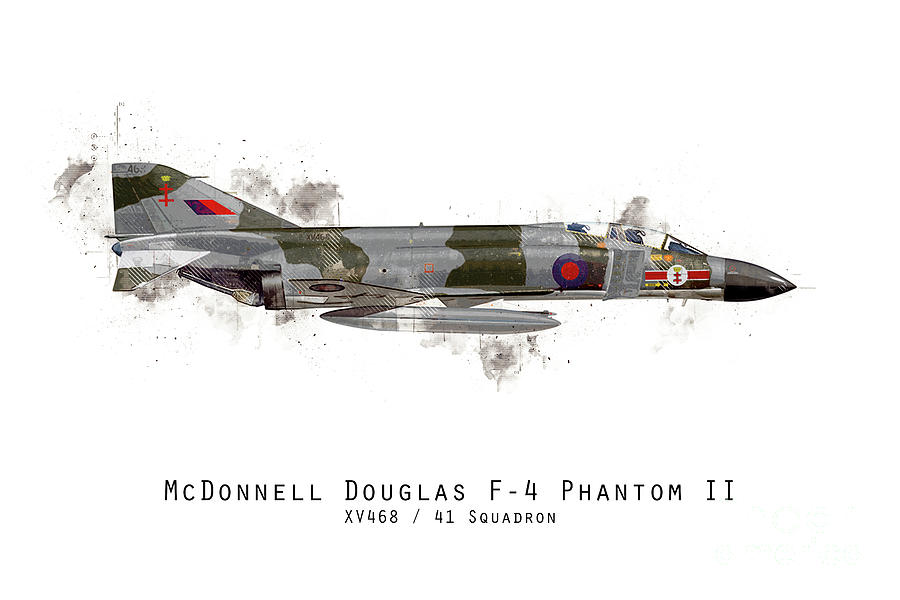 Phantom Sketch - XV468 Digital Art by Airpower Art