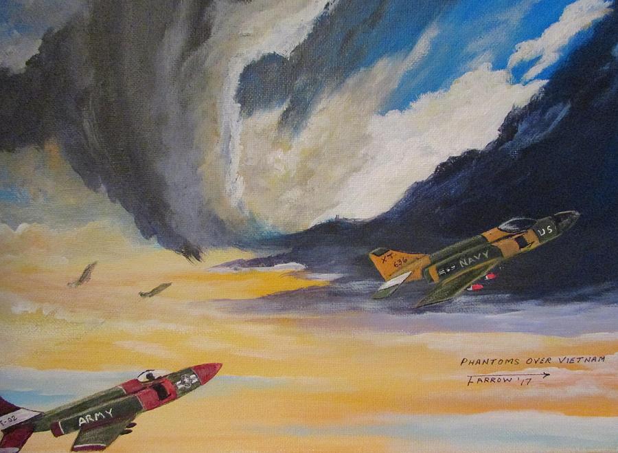 Phantoms Over Vietnam Painting by Dave Farrow