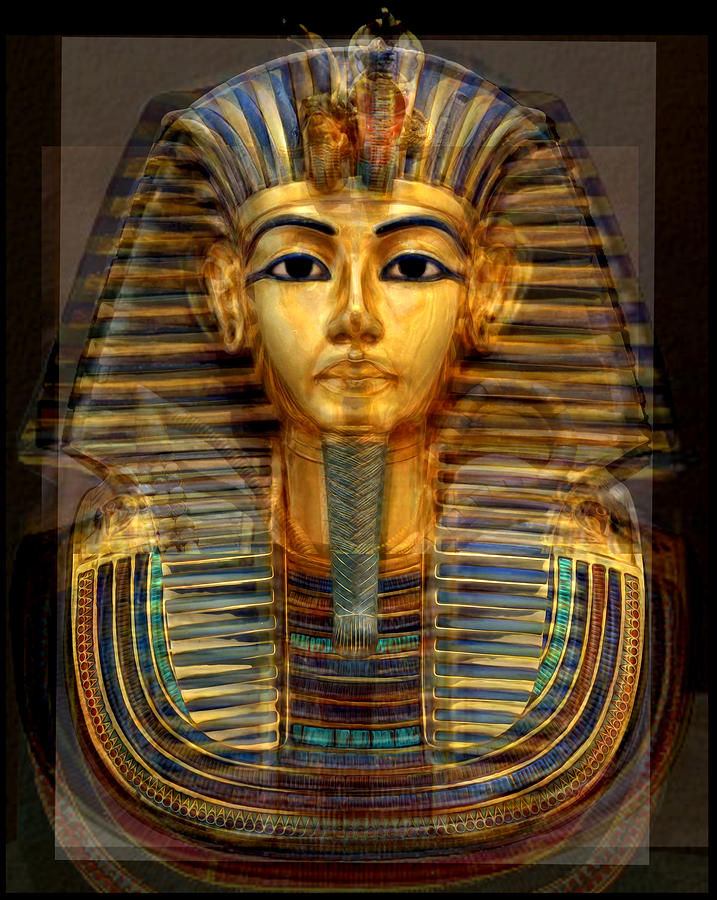 Pharaoh Tutankhamun Digital Art by Tin Tran