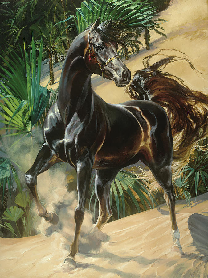 Horse Painting - Pharaohs Own by Heather Edwards Horse Painting - Pharaohs Own by Heather Edwards