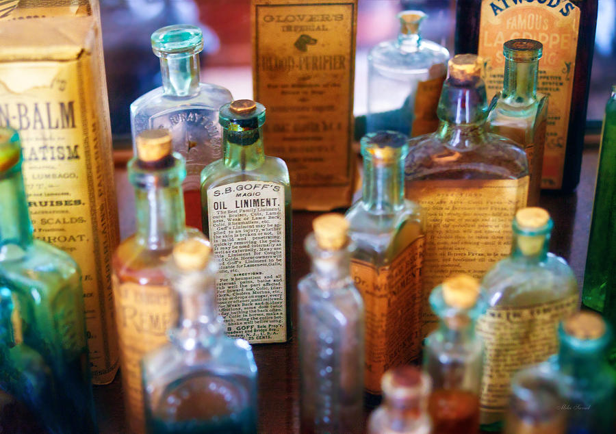 Pharmacist - Liniment and Balms Photograph by Mike Savad